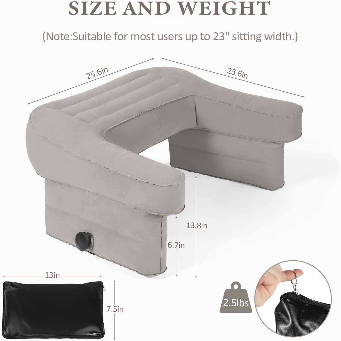 Inflatable Lap Desk Pillow