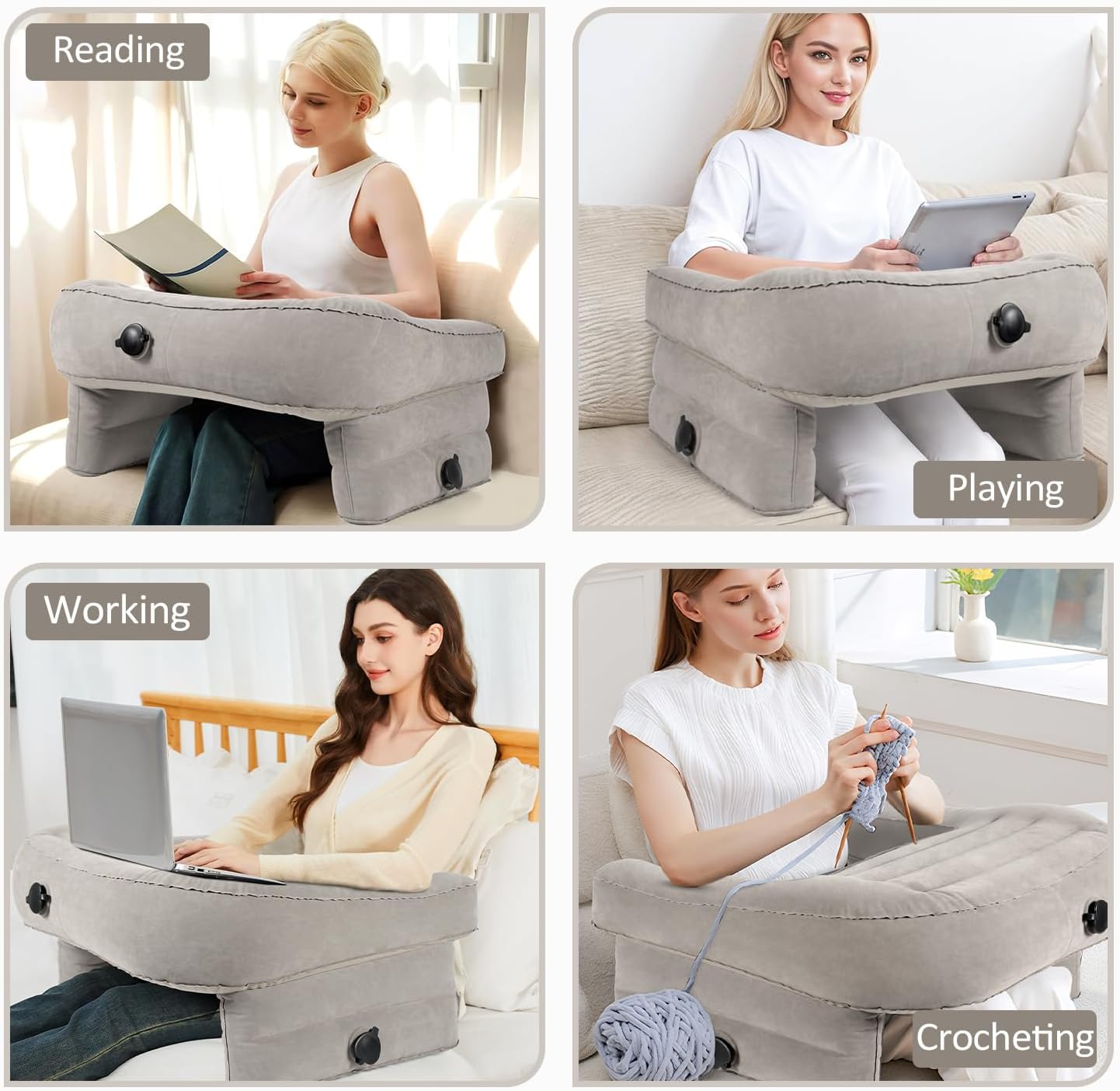 Inflatable Lap Desk Pillow
