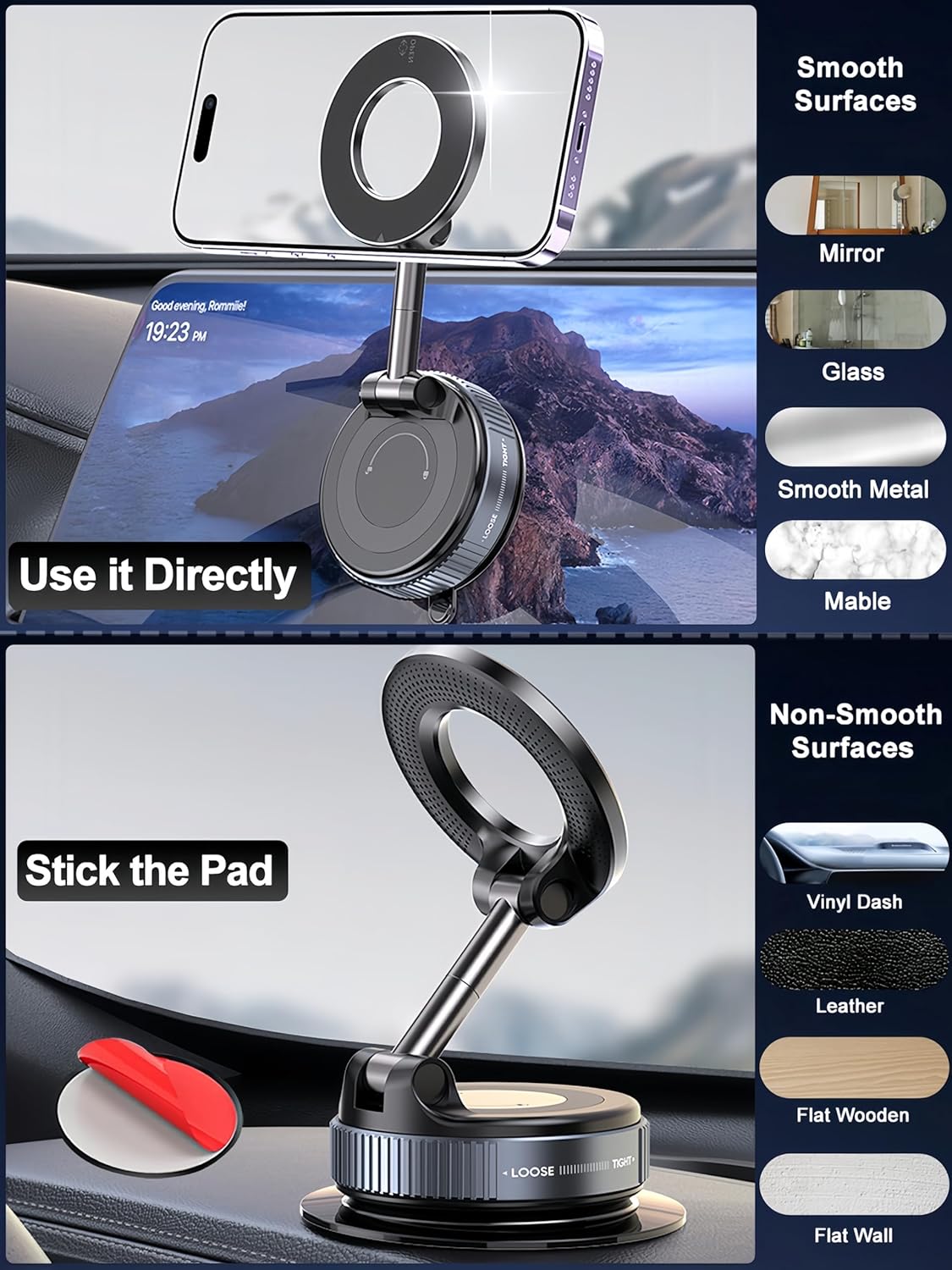 Suction Magnetic Phone Holder