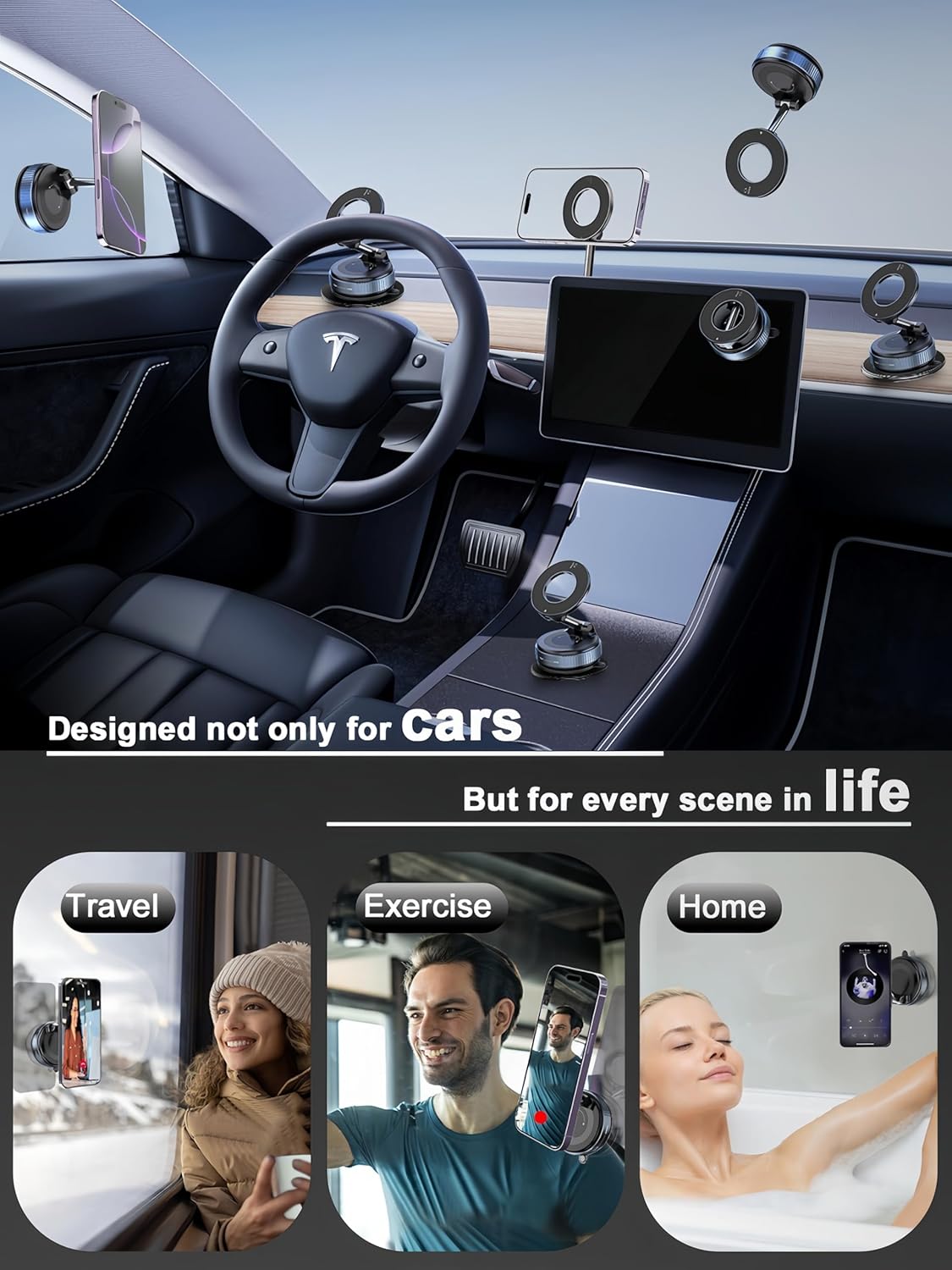 Suction Magnetic Phone Holder