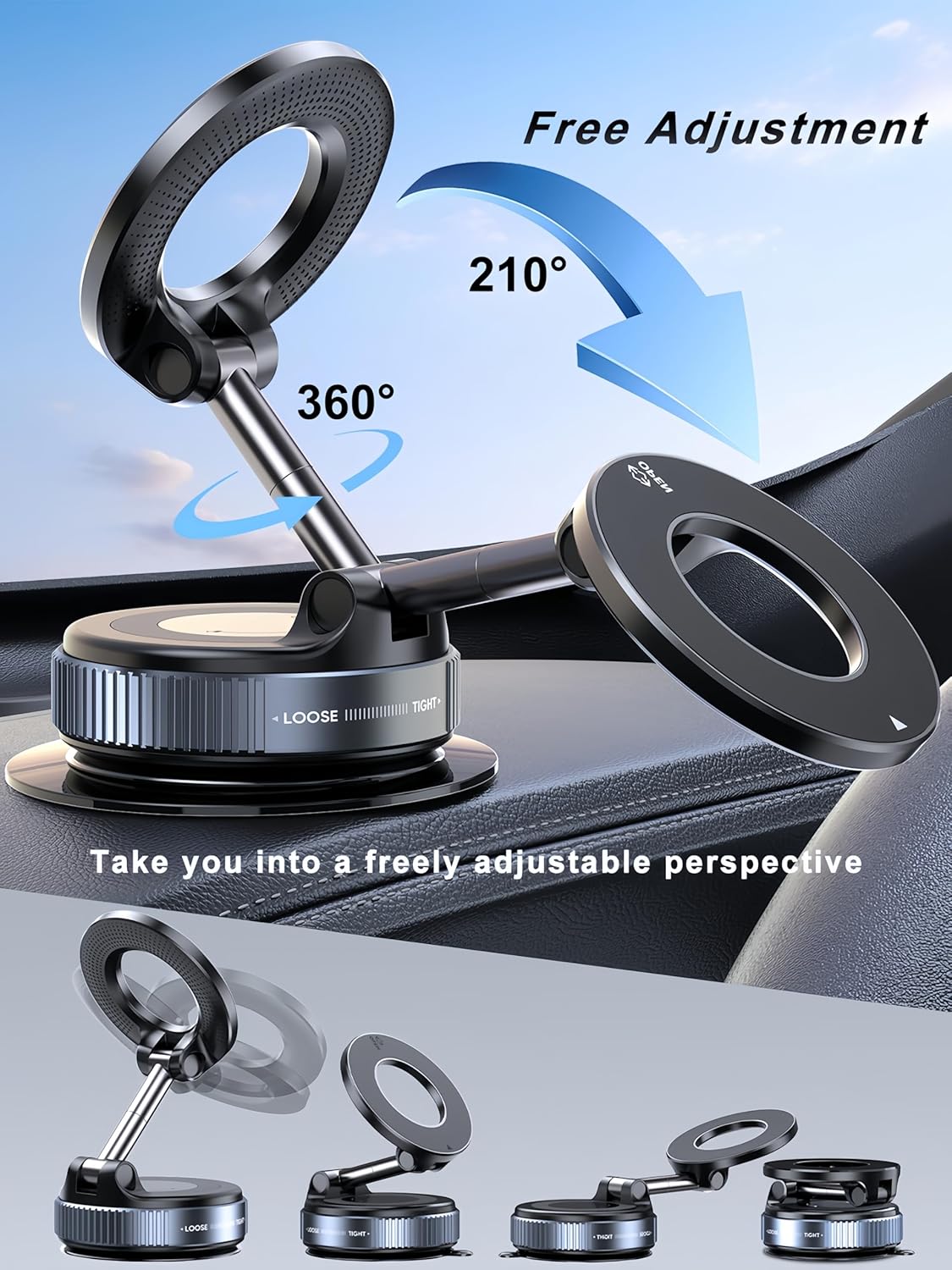 Suction Magnetic Phone Holder