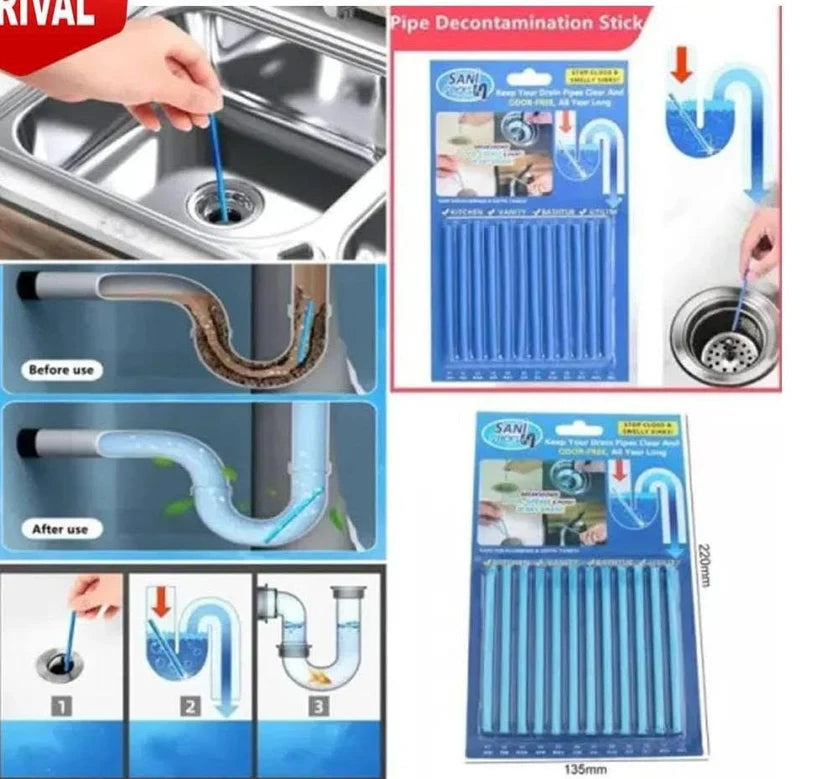 Pipe decontamination stick